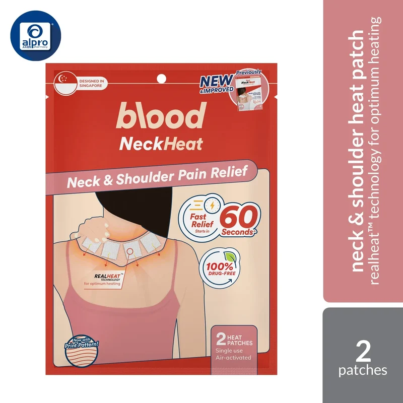 Blood NeckHeat 2s | Heat Therapy Pain Relief and Long-lasting Heat up to 12hrs