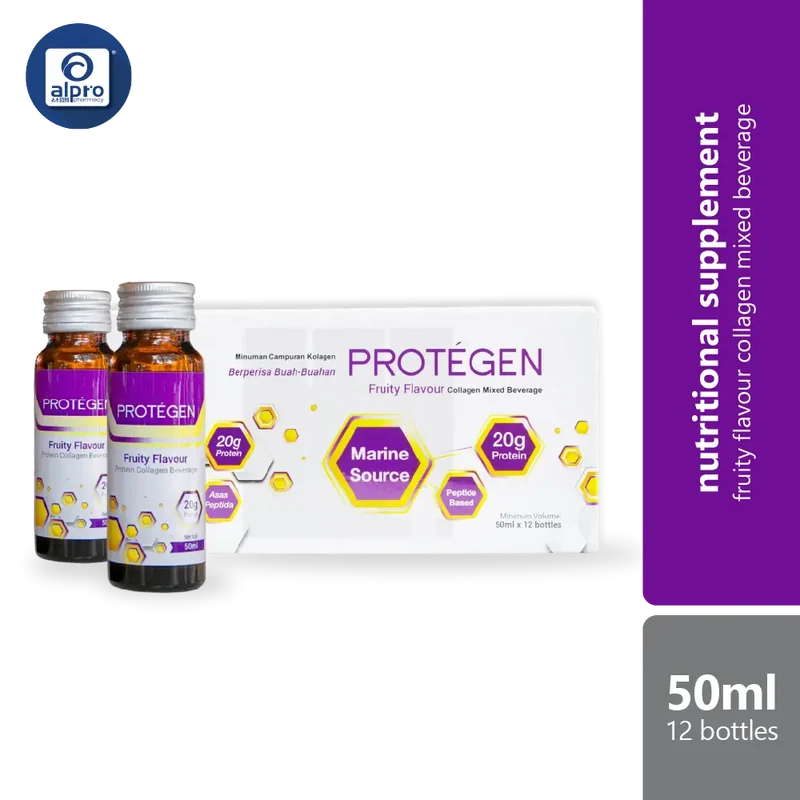 Protegen Fruity Collagen 50ml 12s | Supplement Nutritional Collagen Low Molecular