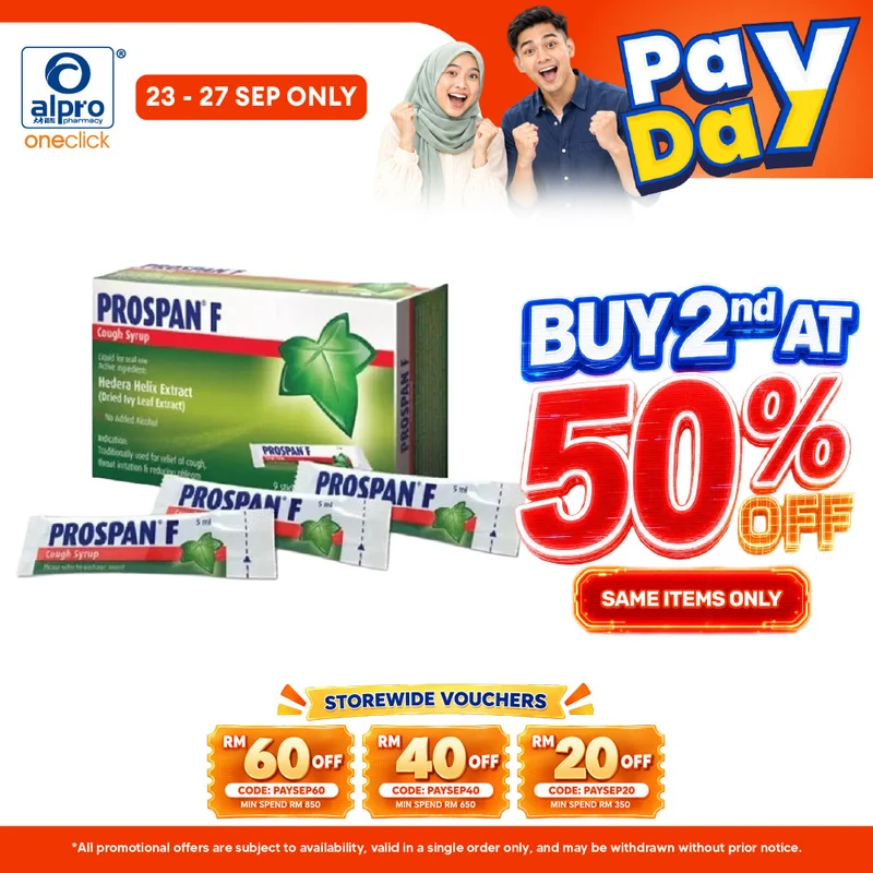 Prospan F Cough Syrup 9x5ml