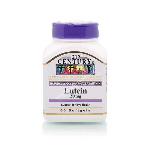 21st Century Lutein 20mg Softgels 60'S