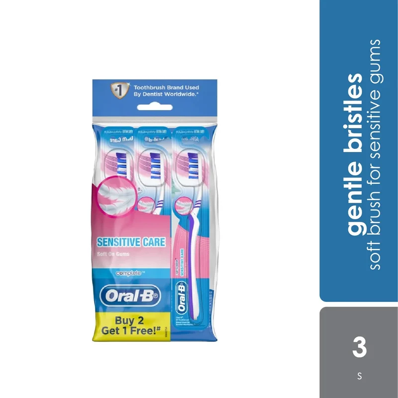 Oral B Complete Sensitive Care Extra Soft Buy 2 Free 1