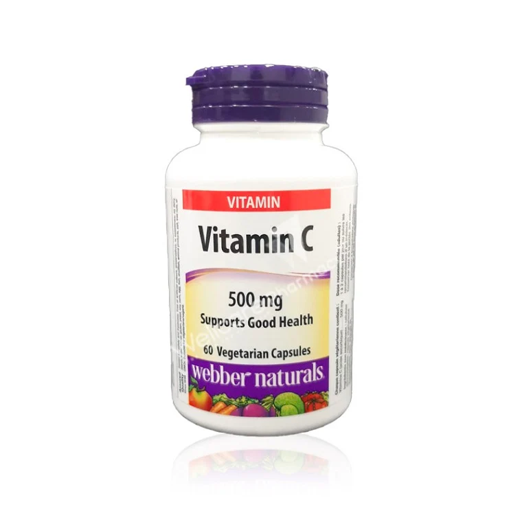 Webber Naturals Vitamin C 500mg Capsules 60'S