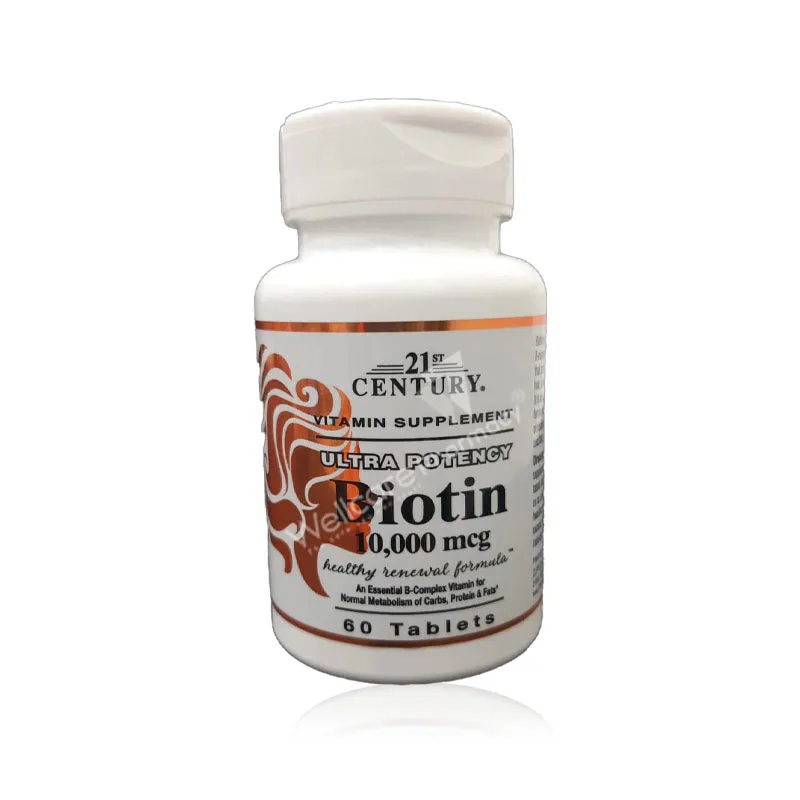 21st Century Biotin 10000mcg Tablets 60'S