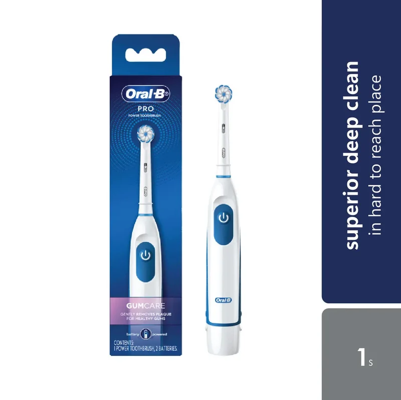 Oral B Pro Battery Toothbrush Gum Care White 1s | Electric Toothbrush