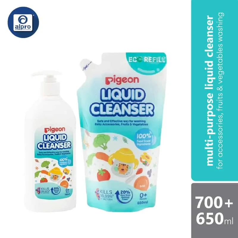 Pigeon Liquid Cleanser 750ml+650ml
