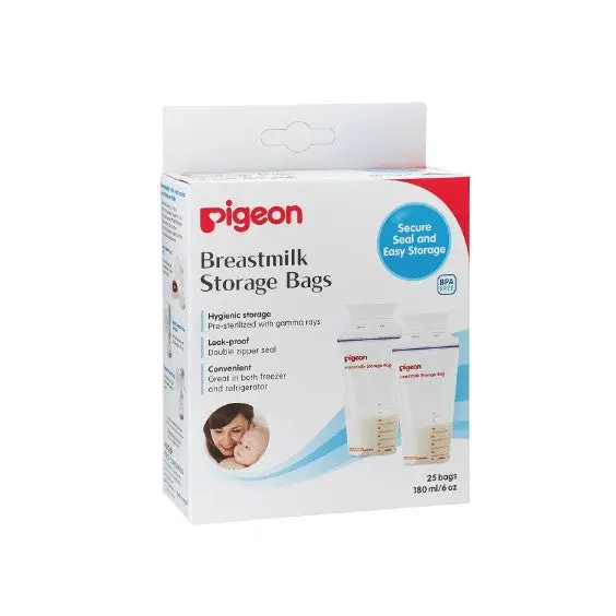 Pigeon Breastmilk Storage Bags 180ml 25s