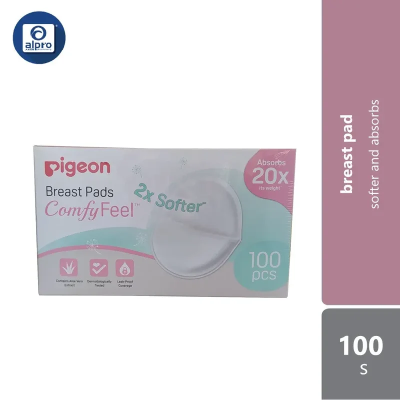 Pigeon Breast Pad Comfy Feel 100s | Contains Aloe Vera Extract