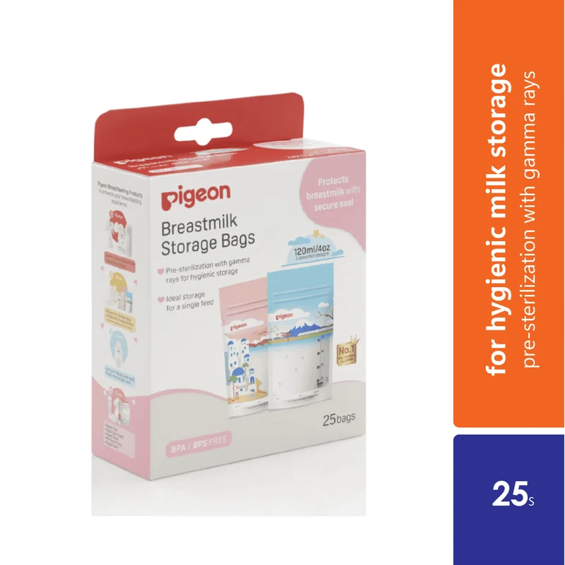 Pigeon Breastmilk Storage Bag 120ml 25s | Storage Bag