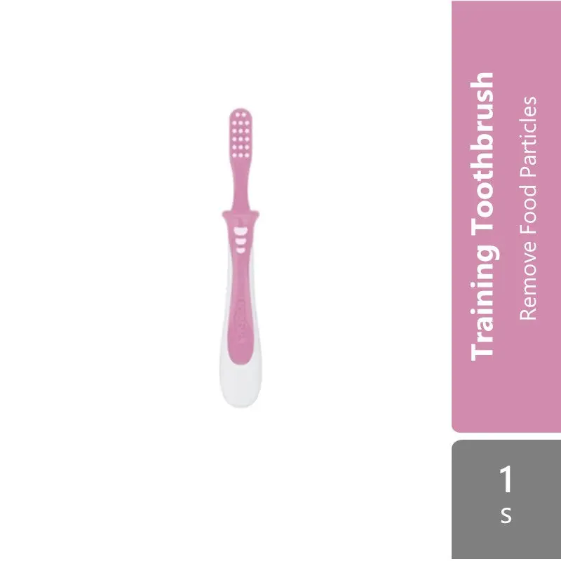 Pigeon 11830 Train Toothbrush Lesson 3 Pink 1s | For Infants Age 12 Months & Above
