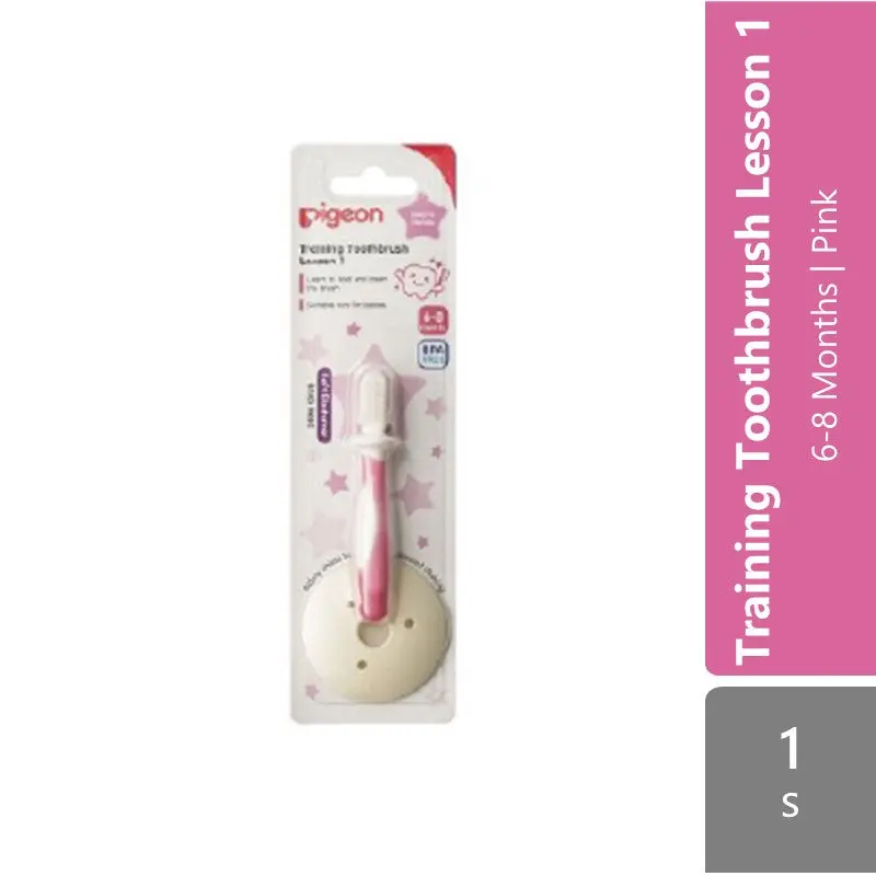 Pigeon 11827 Train Toothbrush Lesson 1 Pink 1s