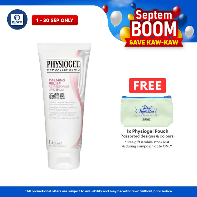 Physiogel Hypoallergenic Calming Relief AI Restoring Lipid Balm 50ml | For Sensitive Skin