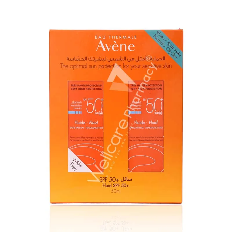 Avene 1+1 Spf50+ A/Oxidant Dry Touch Fluid 50ml