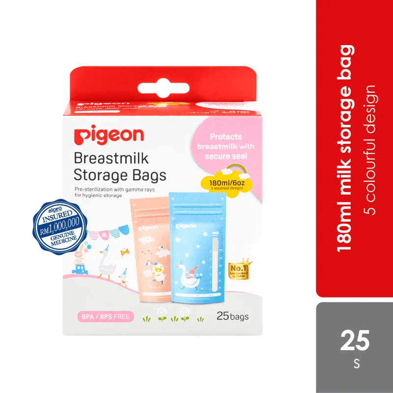 Pigeon Breastmilk Storage Bag 180ML | Animal Series