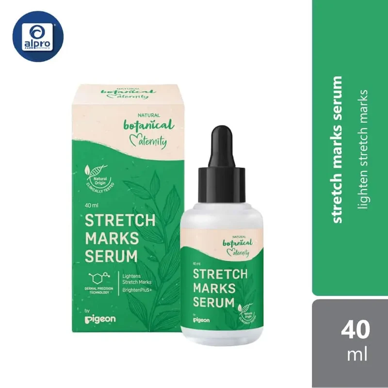 Pigeon Natural Botanical Maternity Stretch Marks Serum 40ml | Lighten Stretch Marks