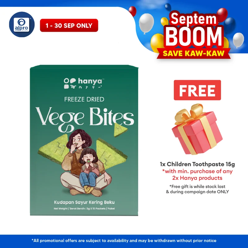 Hanya Freeze-Dried Vege Bites (3g X 15s)