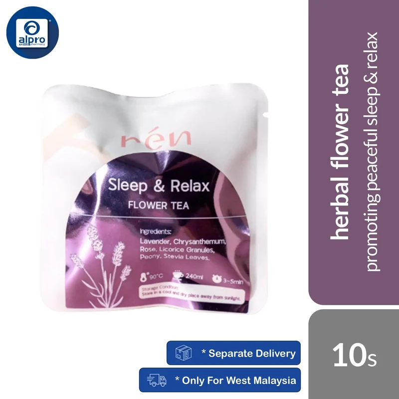 Ren Sleep and Relax Flower Tea 10s | Helps to Reduce Risk of Daily Fatigue