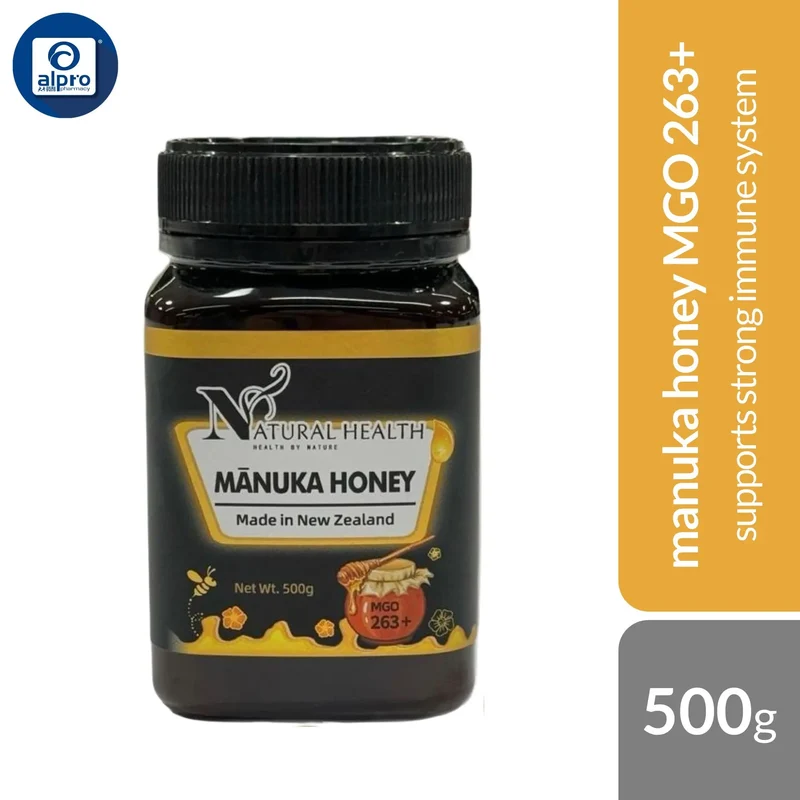 Natural Health Manuka Honey MGO 263+ 500g | Supports Strong Immune System