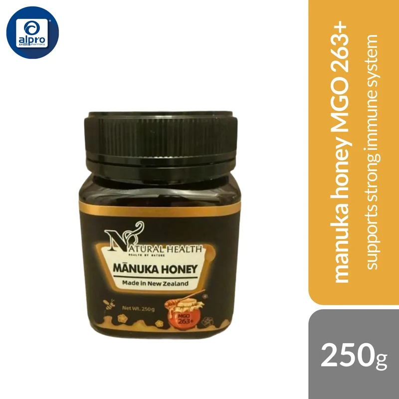 Natural Health Manuka Honey MGO 263+ 250g | Supports Strong Immune System