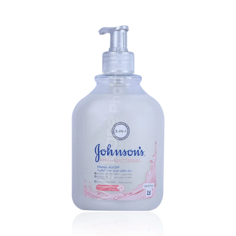 Johnsons Anti Bacterial Hand Wash Almond 500ml