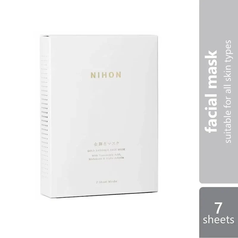 Nihon Gold Radiance Face Mask 7s | For Brightening & Hydrating Skin