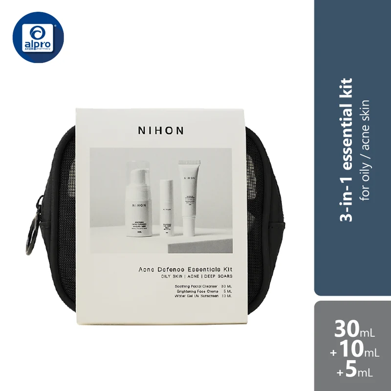 Nihon Acne Defence Essentials Kit Set Of 3 | For Acne Prone Skin