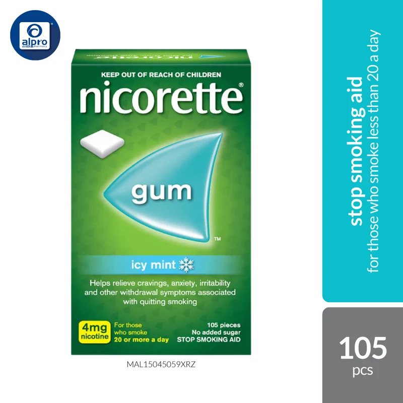 Nicorette Icy Mint 4mg Gum 105s