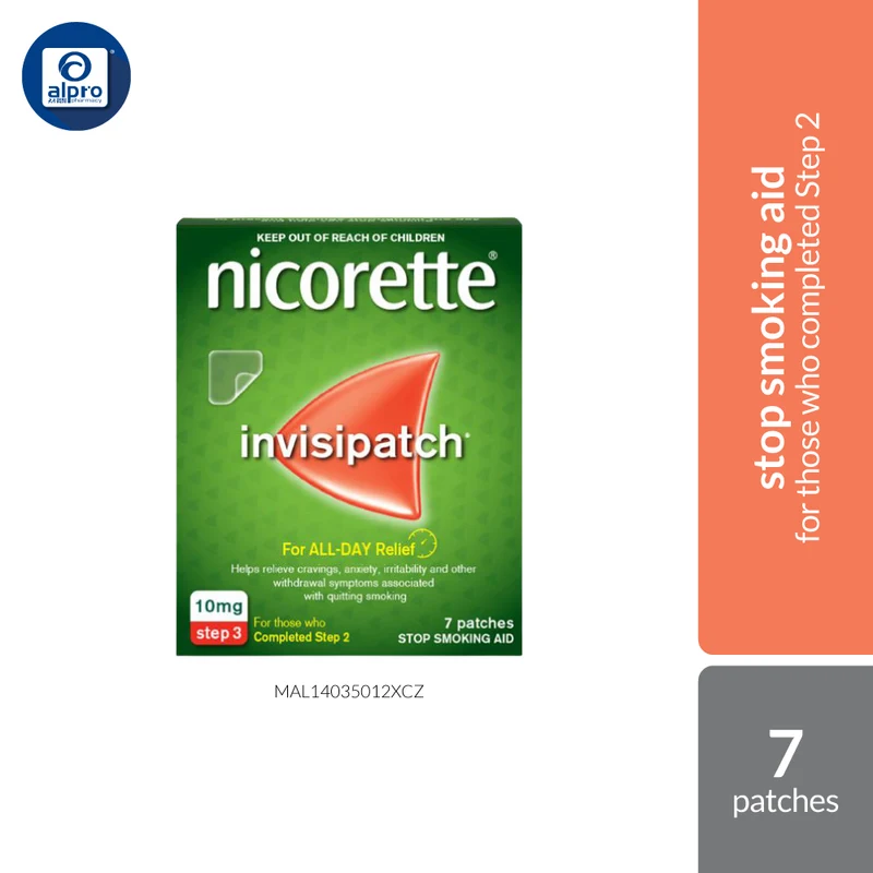 Nicorette Invisi Transdermal Patch 10mg/16 Hours 7s