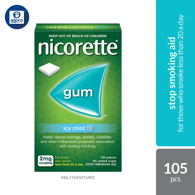 Nicorette Icy Mint 2mg Gum 105s