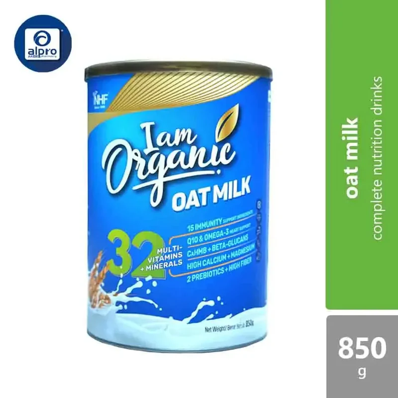NHF I am Organic Oatmilk with 32 Multivitamins + Minerals (850g)