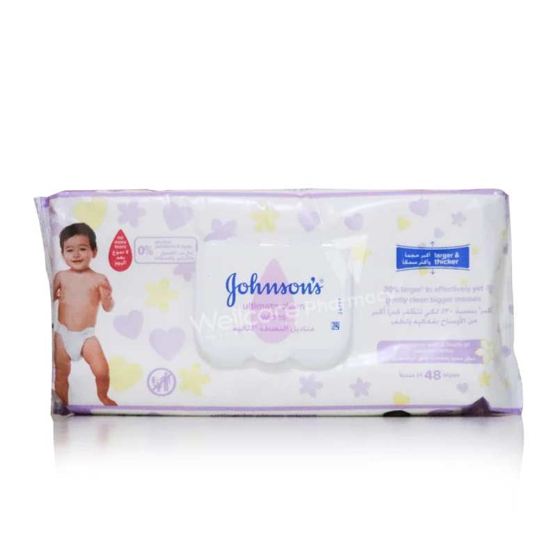 Johnson'S Ultimate Clean Wipes 48'S