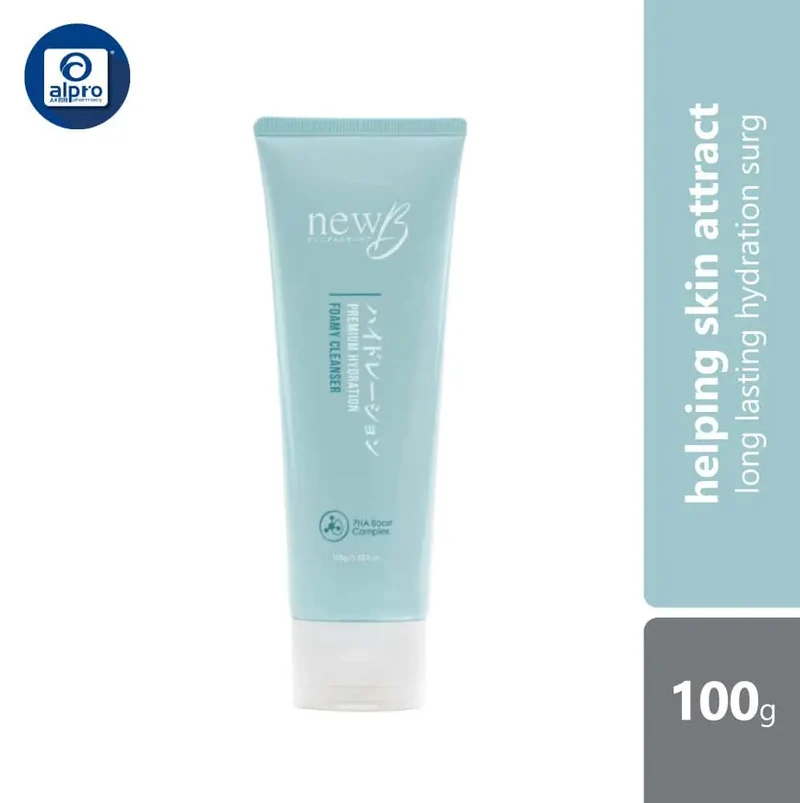 newb Premium Hydration Foamy Cleanser 100g | 100%t Free Paraben And Alcohol
