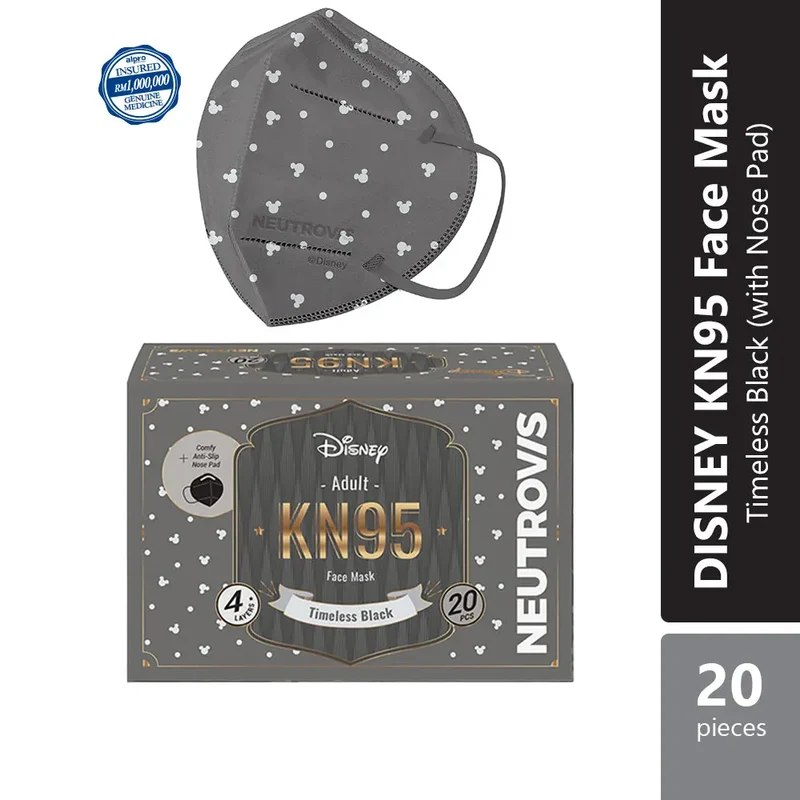 Neutrovis Kn95 Face Respirator Disney (Timeless Black) 20s