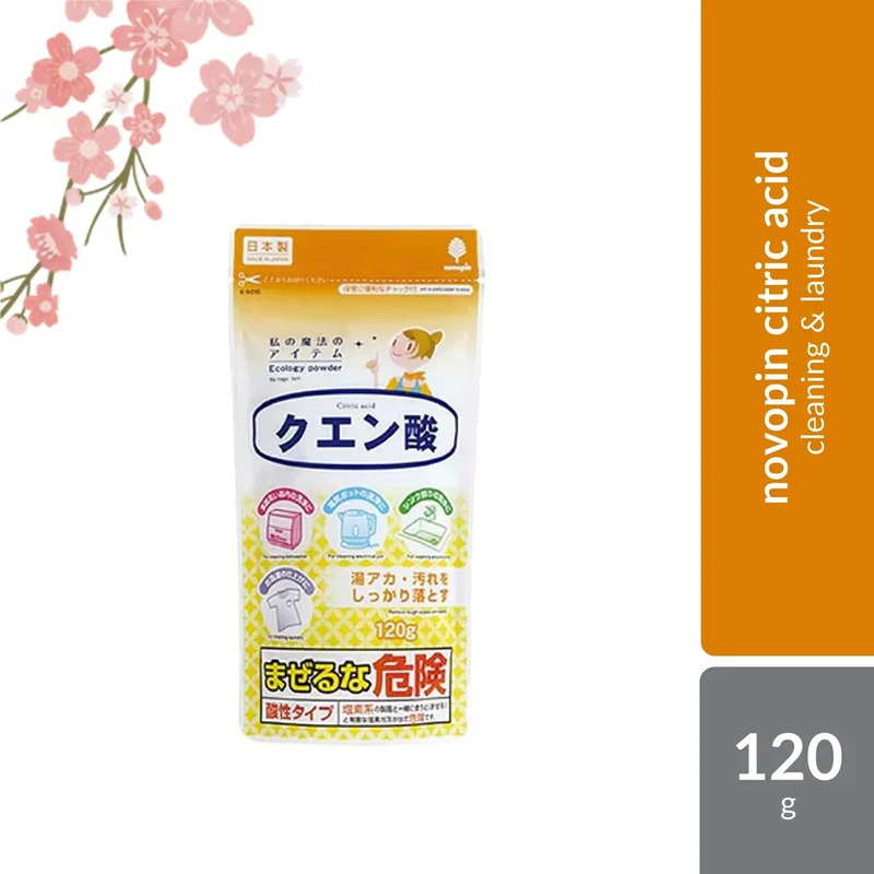 Novopin Citric Acid 120g | Removes Hot Water Scale & Dirt