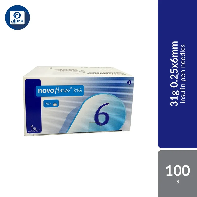 Novofine 31g 0.25x6mm 100s