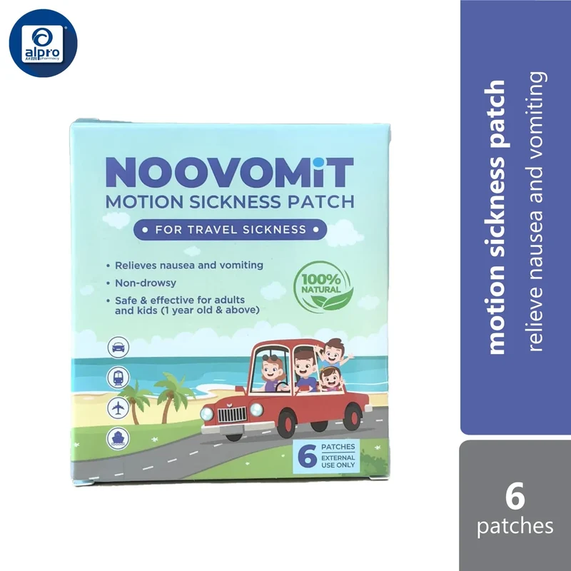 Noovomit Motion Sickness Patch 6s | Relieve Nausea and Vomiting