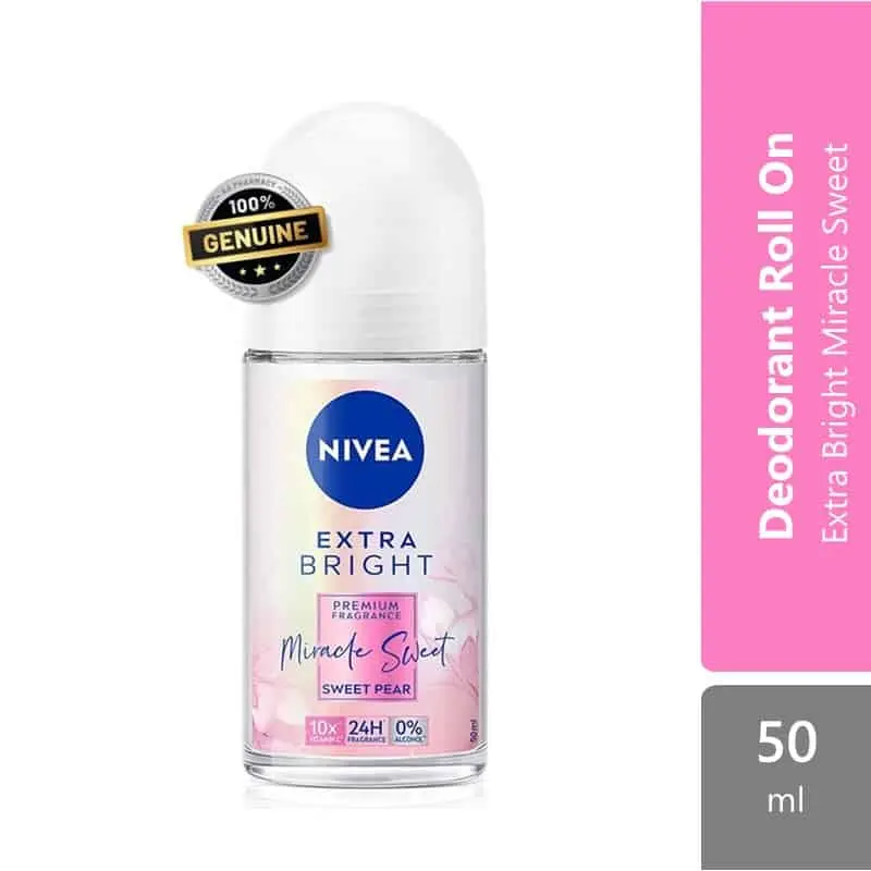 Nivea 98542 (F) Extra Bright Miracle Sweet Ro 50ml (New) | Extra Bright Miracle Sweet