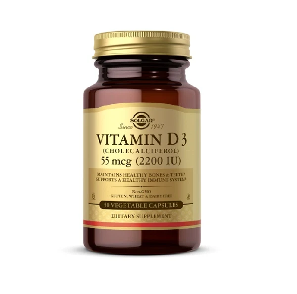 Solgar Vitamin D3 55mcg Capsules 50'S