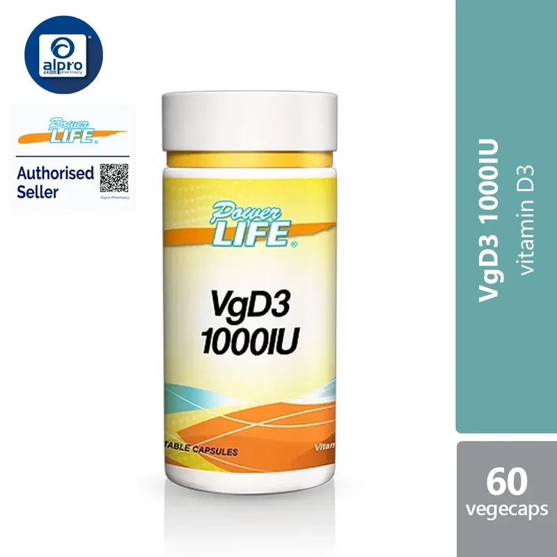 Powerlife Vitamin D3 (VgD3) 1000IU 60s | Daily Support