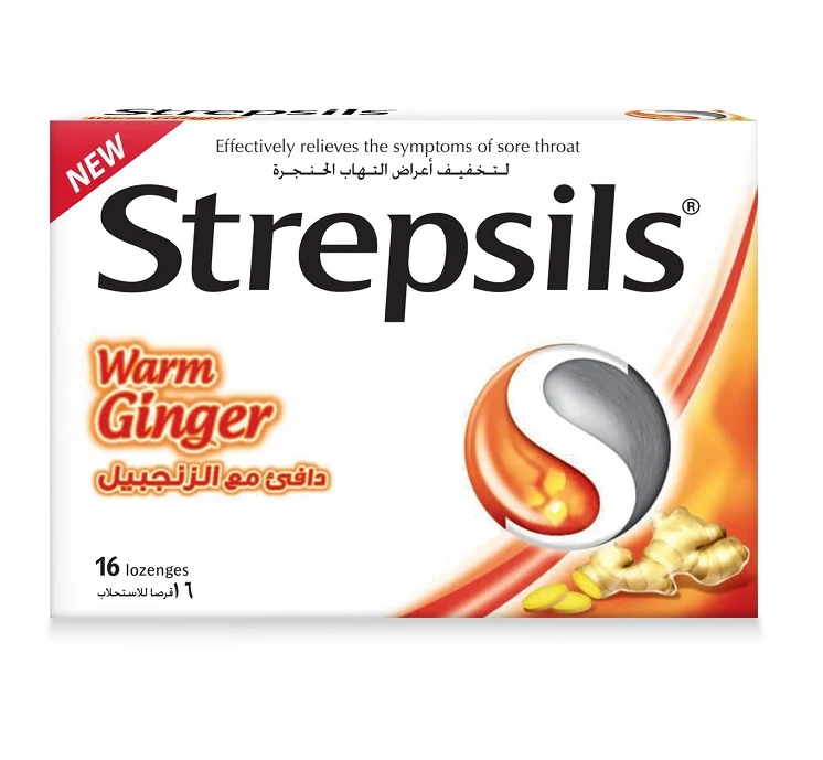 Strepsils Warm Ginger Lozenges 16'S