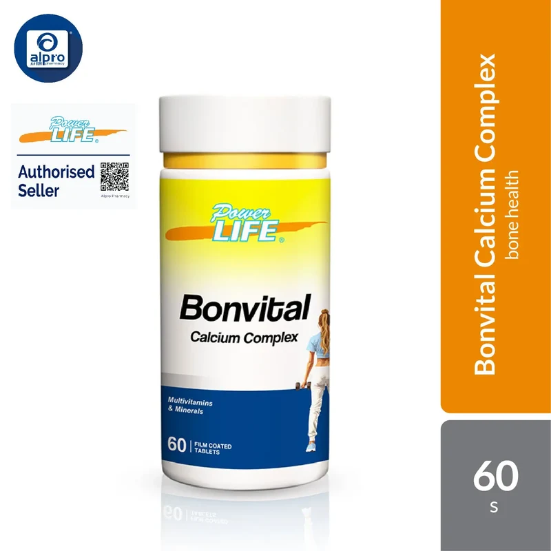 Powerlife Bonvital Essential Forte 60s | Strong & Healthy Bones
