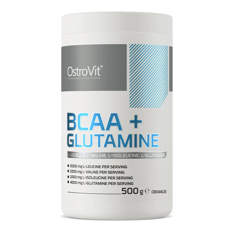 OSTROVIT BCAA + Glutamin - Orangengeschmack (500 g)