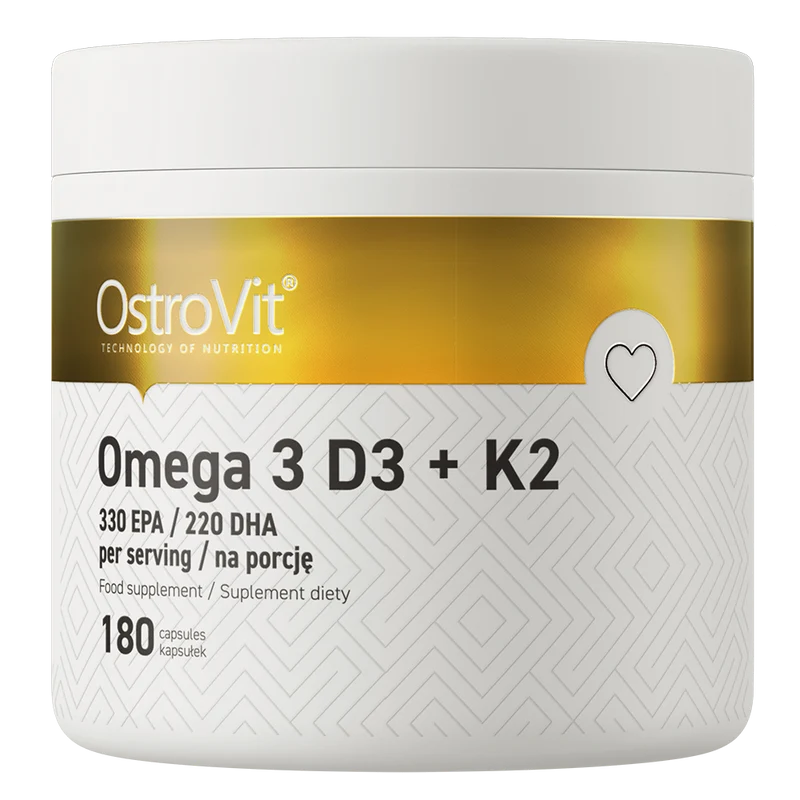 OSTROVIT Omega 3 D3+K2 (180 Kapseln)