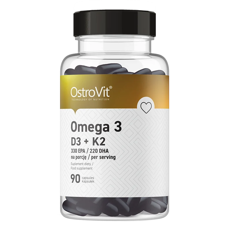 OSTROVIT Omega 3 D3+K2 (90 Kapseln)