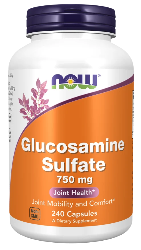 NOW FOODS Glucosamin Sulfat - Glucosamin Sulfat 750 mg (240 Kapseln).