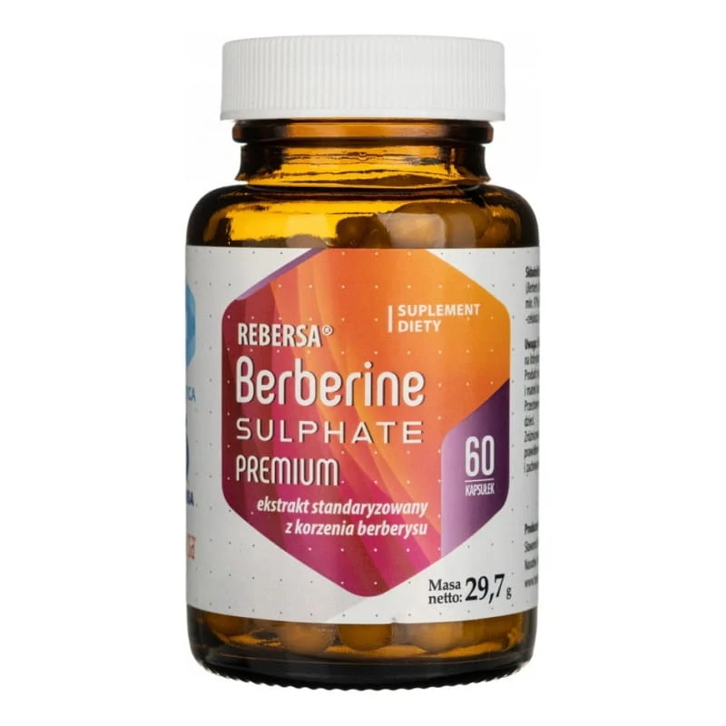 HEPATICA Berberinsulfat Premium - Berberin - Berberis-Extrakt 400 mg (60 Kapseln).