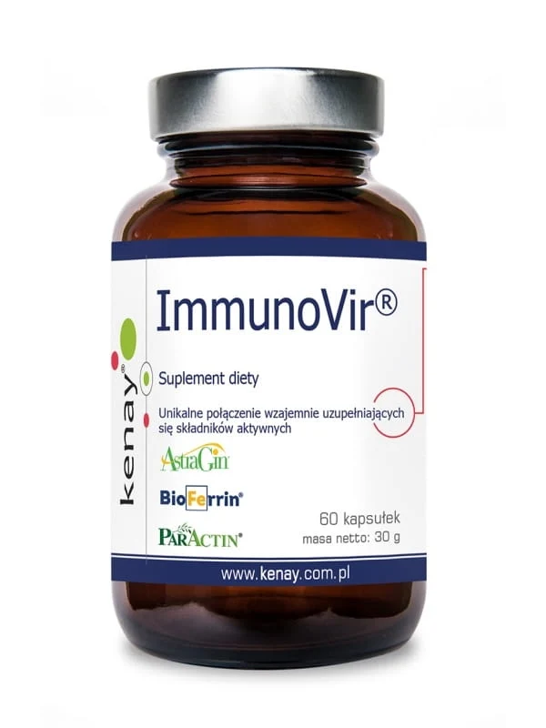 KENAY ImmunoVir - Astragalus, Andrographis, Lakritze und Lactoferrin (60 Kapseln).