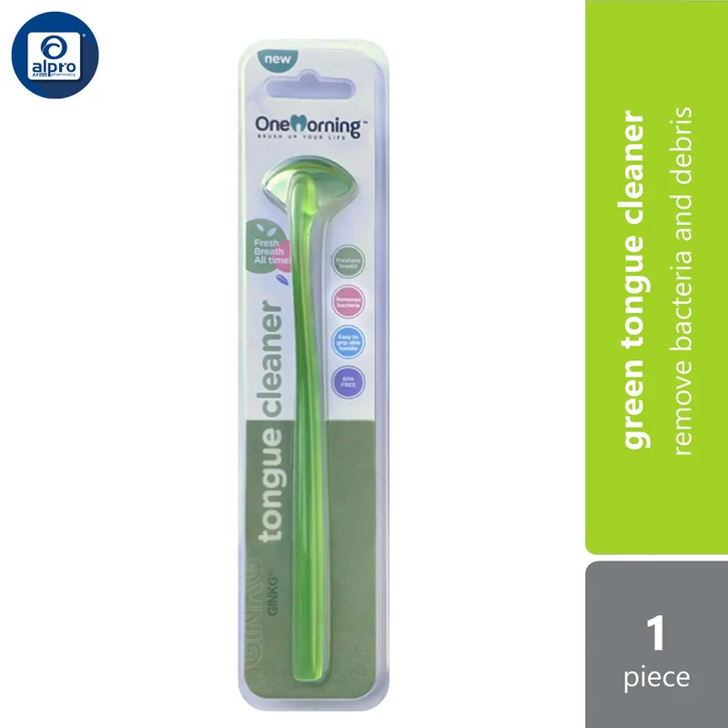 One Morning Tongue Cleaner (Red/ Blue/ Purple/ Green) 1s | Remove Bacteria and Debris