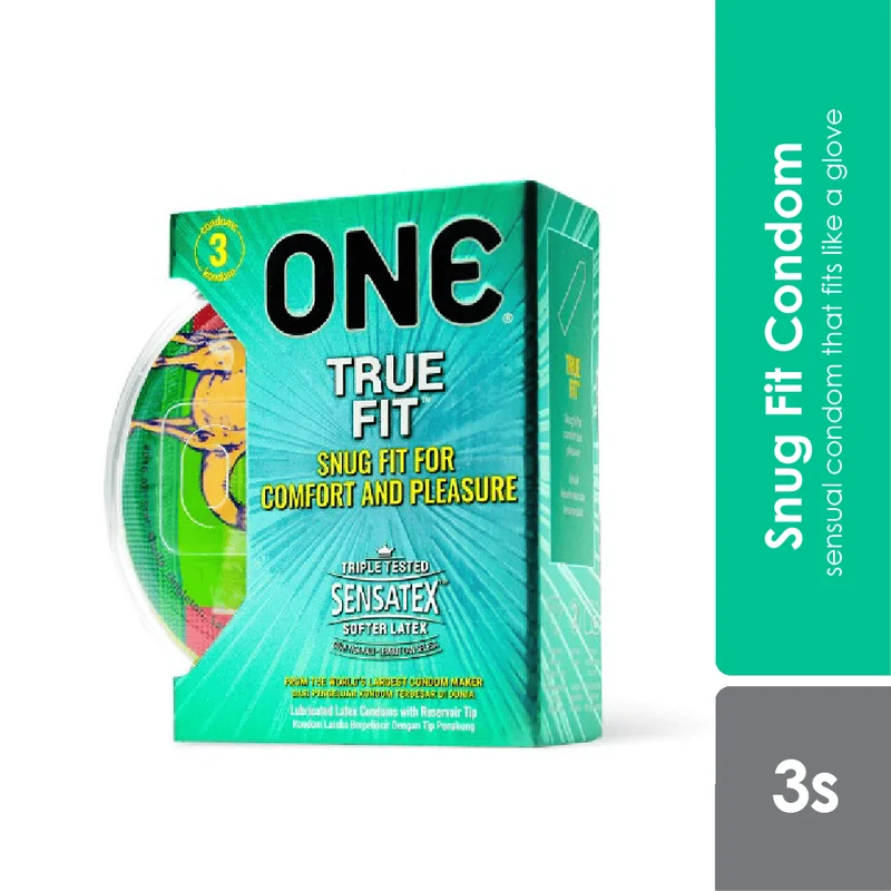 One Condom True Fit 3s | Comfort & Pleasure Condom