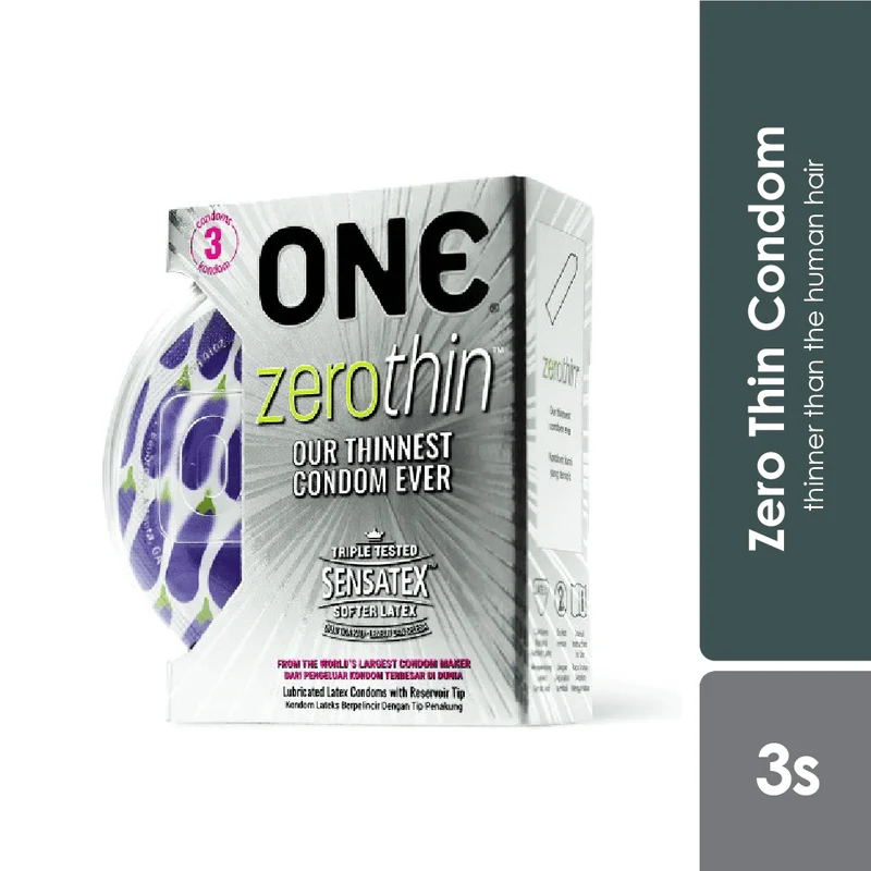 One Condom Zero Thin 3s | With Softer Latex