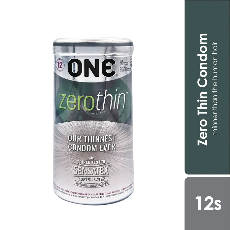 One Condom Zero Thin 12s | Soft Latex Condom